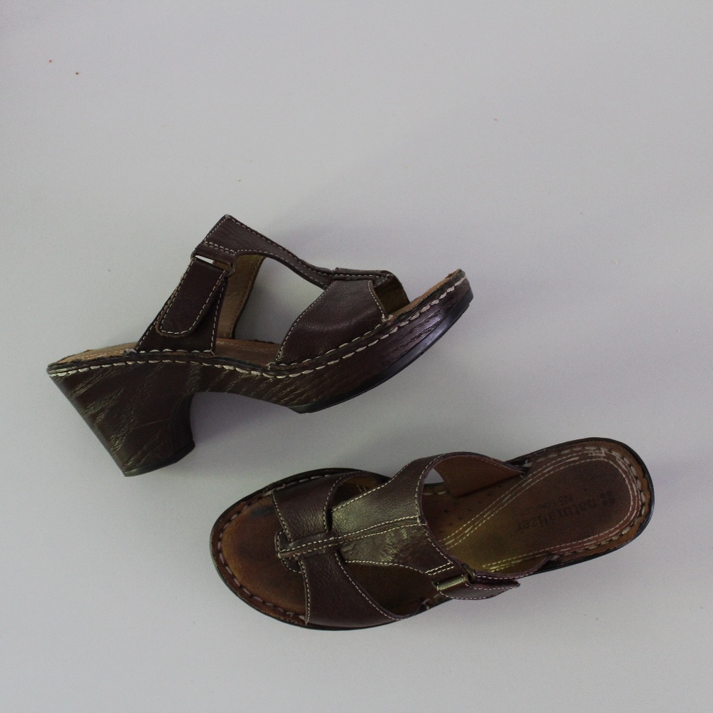 Brown Heeled Sandals